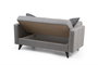 Atelier Del Sofa Polya - Sofá-cama de 2 plazas Gris claro